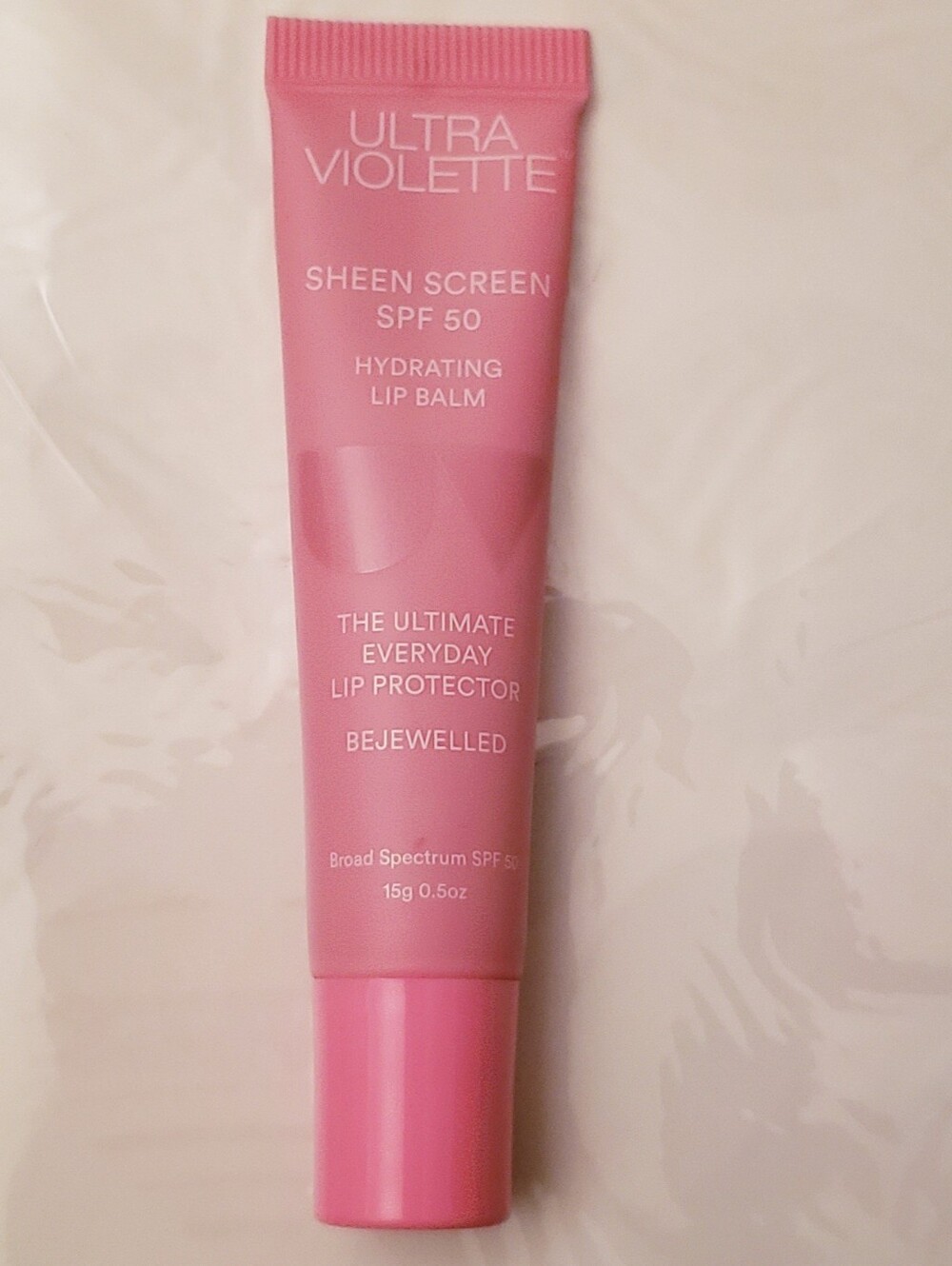 Ultra Violette Sheen Screen SPF 50 Hydrating Lip Balm - Bejewelled Pink